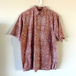 Reyn Spooner Short Sleeve Hawaiian Shirt (L)